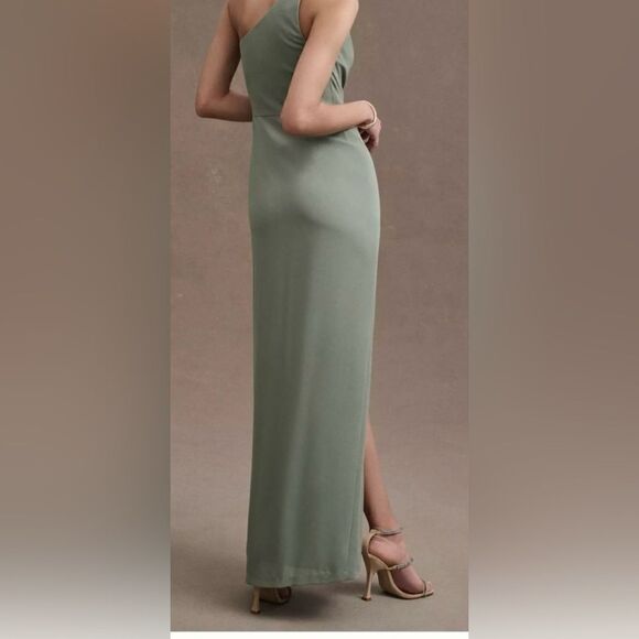 BHLDN Anthropologie Chloe one shoulder gown size 8 NWT - Picture 3 of 13
